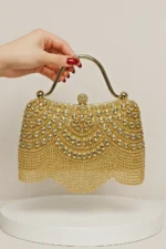 Rhinestone Fringe Evening Purse