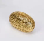 Egg Shaped Glitter Gold Clutch Purse - Image 12