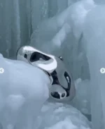 Acrylic Egg Shape Clutch Purse- Silver - Image 18