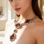 Medieval Style Crystal Necklace - Image 3