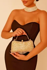 Rhinestone Fringe Evening Purse - Image 10