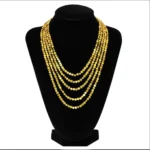 Gold-Plated Multi-Layer Disc Bead Necklace