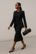 Woven Clutch Bag with Gold Knot Lock - Image 6