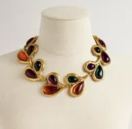 Vintage Style Jelly Teardrops Necklace