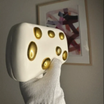 Gold Pebble Vegan Leather Clutch - Image 21