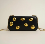 Gold Pebble Vegan Leather Clutch - Image 20