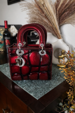 Patent Leather Mini Tote Bag - Image 9