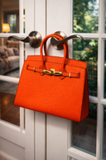 Top-Handle Leather Handbag - Image 12