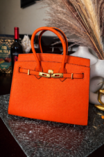 Top-Handle Leather Handbag - Image 13