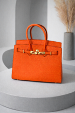 Top-Handle Leather Handbag - Image 14