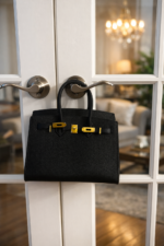 Top-Handle Leather Handbag - Image 4