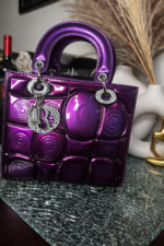 Patent Leather Mini Tote Bag - Image 8