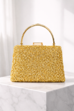 Golden Aura Evening Clutch