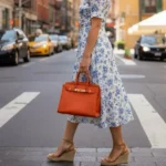 Top-Handle Leather Handbag - Image 6