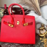 Top-Handle Leather Handbag - Image 5