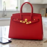 Top-Handle Leather Handbag - Image 15